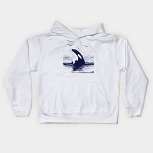 Whale Watcher Kids Hoodie